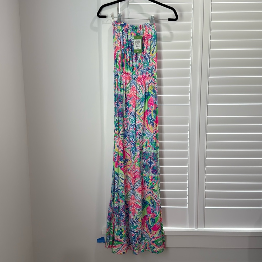 Lilly Pulitzer Marlisa strapless maxi dress S